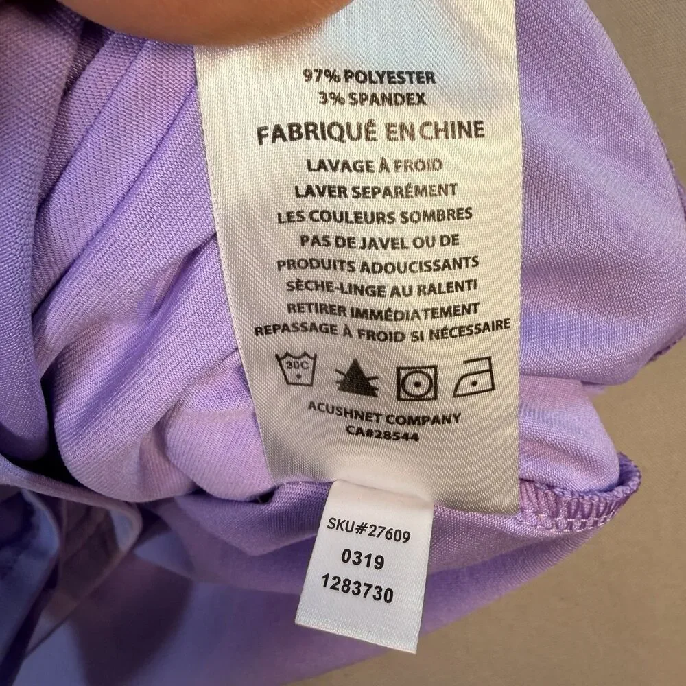 FootJoy FJ Womens Medium 1/4 Zip Pullover Long Sleeve Golf Purple - Picture 7 of 8